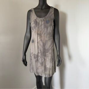 241. Prontomoda Giusy Silk Blend Sleeveless Floral Dress Made in Italy